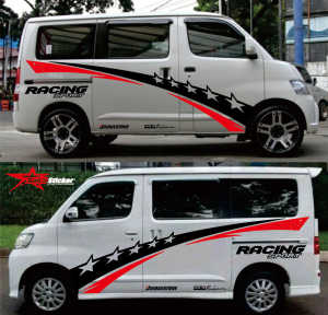 Sticker samping body granmax blind van luxxio sticker cutting mobil luxio sticker luxio sticker grandmax blind van