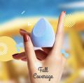 QUANFAN Total Face Blending Sponge, Latex-Free Makeup Sponge With Angled & Rounded Sides For Concealer Or Foundation, Microfiber Velvet Powder Sponge Beauty Blender. 