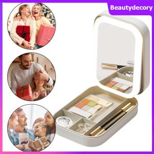 【New Arrival】 Cosmetics Storage Box 3 Color Dimmable LED Portable Cosmetic Bag Adjustable Brightness Cosmetic Case Organizer Organizer