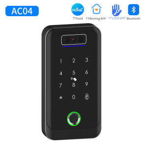 Facial Recognition Access Control Reader Electronic TTLock APP Fingerprint password Card Smart Door Lock for company
