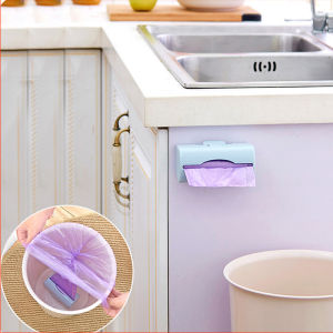 Garbage Bag Storage Box Wall Mounted Trash Bags Holder Kitchen Plastic Bag Container Bathroom Garbage Bag Dispenser Organizer
