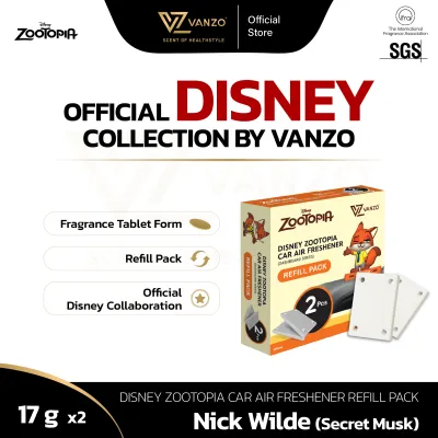 VANZO Disney Zootopia Car Air Freshener Refill Pack - Judy Hopps / English Pear & Freesia (17g x 2)
