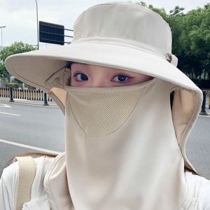 Sun Protection Mask Turban Shade Comfort Hat Can Be Rolled Up and Fixed All-around Sun Protection Breathable