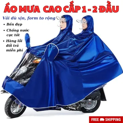 ÁO MƯA PHẢN QUANG 1 ĐẦU/ 2 ĐẦU VẢI DÙ ÉP CAO CẤP - ÁO MƯA PHẢN QUANG CÓ KÍNH 2 CỔ FORM TO RỘNG DÀY DẶN - ÁO MƯA 1 CỔ - ÁO MƯA ĐÔI 2 CỔ CHE MƯA CỰC TỐT