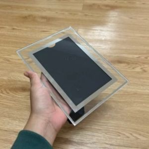 BLIVO กรอบใส่รูป กรอบรูปคริสตัล กรอบรูปกระจก กรอปรูปมินิมอล ปรับแนวตั้งและแนวนอนได้