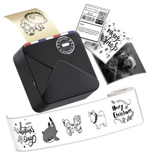 Phomemo M02S Bluetooth Thermal Label Printer Portable HD 304dpi Printing Resolution Inkless Mini Sticker Maker Machine Pocket Photo Printer Great For PictureNotesLogoPrintpod