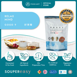 Food Art Soupermum 【Good Night】JUMBO PACK Adult Healthy Natural Instant Vegetarian Soup 食之艺速宝妈大人 天然无硫磺免煮【好享睡】素食汤袋 实惠装