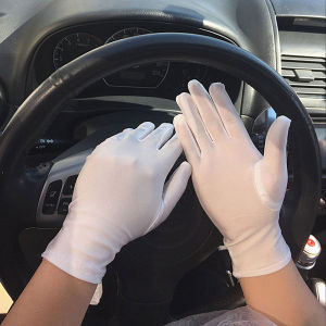 Women Fashion Summer Pure Color Thin Spandex Driving Gloves Anti-UV Sun Protection Etiquette Gloves