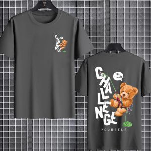 KAOS DISTRO PRIA/WANITA LENGAN PENDEK COTTON COMBED 24s BASIC T-SHIRT / CHALLENGE 2IN1