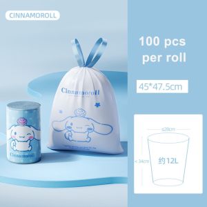 Trash Bag Authentic Line Friends Sanrio Draw String Trash Bag Garbage Bag High Durable Brown Kuromi