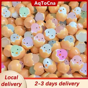 [COD] AqToCna Ship within 24 hours 20Pcs Easter Eggshell Chick Micro Landscape Decorations Glowing Easter Eggs Ornament Kids Novelty Toys Easter Decor DIY Gifts