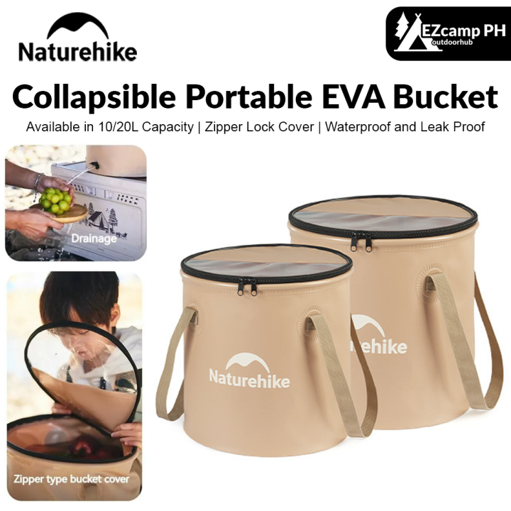 Collapsible Bucket With Handle Foldable Wer Cont... – Grandado