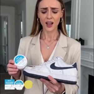 2026 Jakehoe White Shoe Cleaning Cream Yellow Stain Remover No-Wash Quick Dry Matte Multi-purpose Leather White Shoe Cleaner Paste