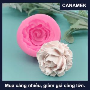 【CANAMEK】 1PC hoa hồng Silicone khuôn DIY hoa nhựa trường hợp điện thoại đầu dây Thẻ tóc trang sức phụ kiện Khuôn sô cô la bánh Silicone khuôn