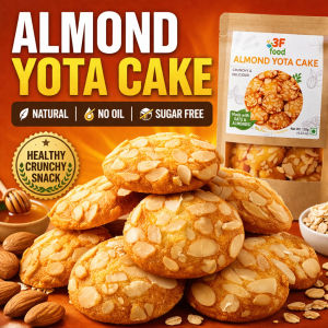 Healthy Almond Yota Cake Crunchy Biscuit | Sugar Free Snack | No Fat No Fry