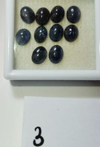 3พลอยแซฟไฟร์แท้ทรงหลังเบี้ยพร้อมส่งยกกล่อง