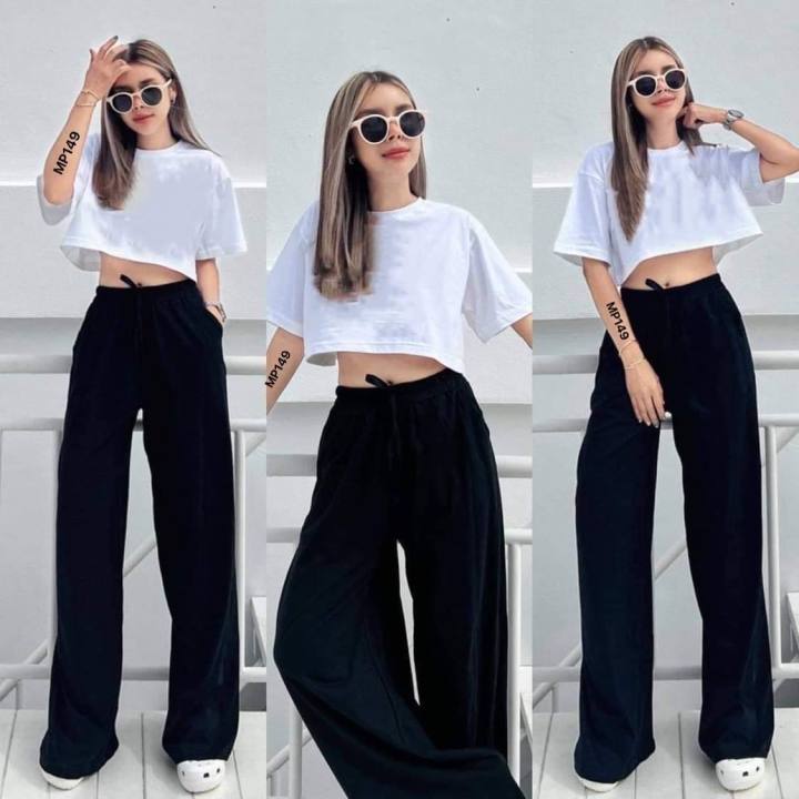 Chantal Terno Coordinates in plain editions Loose pants with loose