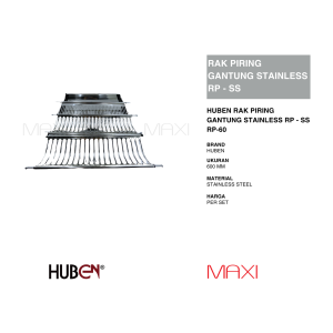 VITCO/TWIN/HUBEN/HARFIT - SC-600/RPG-TW.60/RP-600 - Dish Drip Dryer/Rak Piring Dan Gelas - 600 mm - Stainless/Hitam - KItchen Series