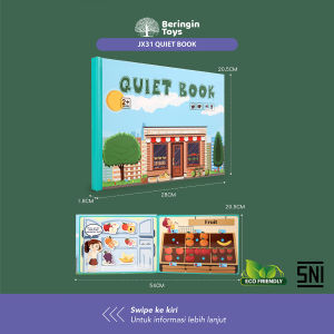 Beringin Toys Mainan Edukasi - Quiet Book / Busy Book / Mainan Montessori / Montessory Book / Mainan Bongkar Pasang / Buku Kreatif Montessori