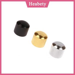 Heabety 1PC kim loại điện Bass Guitar giai điệu âm lượng núm chiết Hat Cap Guitar bộ phận Push Knob với lỗ Guitar phụ kiện