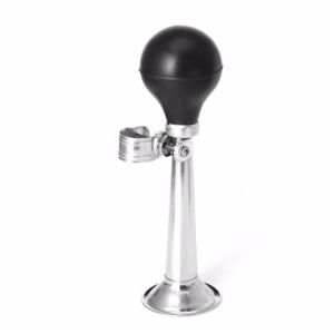 9 inches Anti-rust Vintage Bicycle Metal Air Horn Bike Horn Classic POTPOT Horn Chrome Plating
