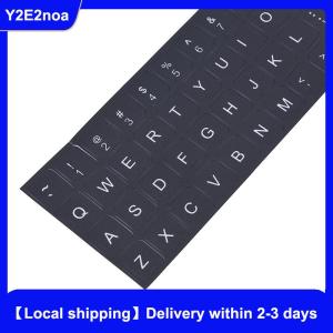【Local shipping】 English Keyboard Replacement Stickers White on Black Any PC Computer Laptop