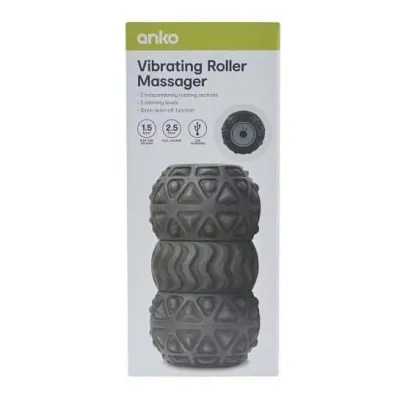 ANKO 3 Intensity Mode Portable Vibrating Roller Rechargeable Massage Electric Usb Rub