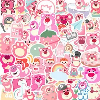 Set 50 Sticker chống nước các nhân vật hoạt hình Hình Dán Sticker Cắt Sẵn Trang Trí Bình Nước Mũ Bảo Hiểm Điện Thoại Laptop Vali