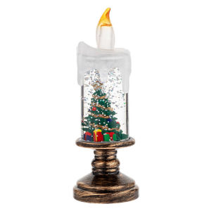 LED Xmas Candle Decorative Lamp Battery Operated Flameless Christmas Decor Lamp LED Christmas Candle