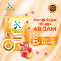 Rinso SensiFresh Detergent Cair Deterjen Wangi Segar 48 Jam Japanese Peach 360 ML. 