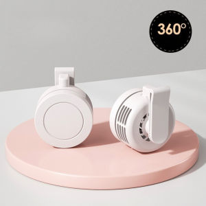 Portable Mini Bladeless Kipas Silent Suspended Waist Fan Rotating Body Fan Cooling for Outdoor Office School Ideal Gift