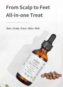 Wiss Cold Pressed Organic Pure Castor Oil for Eyelash Eyebrow Hair & Skin Body Oil 60ml SG Ready Stock