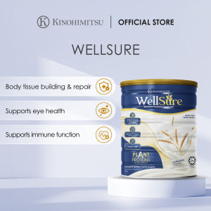 [New Packaging] Kinohimitsu WellSure Pre & Probiotics Plant-Based Complete Nutrition Beverage Supplement Powder 850g - Meal Replacement Muscle Repair