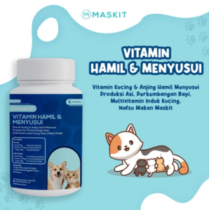 Vitamin Hewan Kucing Anjing Hamil Menyusui Produksi ASI Maskit