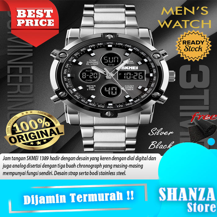 Wrist Watches Skmei 1389 Original BISA COD SKMEI Jam Tangan Rantai