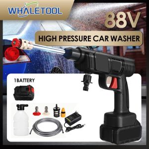 588V Cordless Electric Car Washer Machine Kit 600W Portable High Pressure Battery Wash Water Power Auto Spray Garden Tool