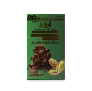 PISTACHIO KUNAFAH CHOCOLATE DUBAI 240G  90% OF PASTE PURE PISTACHIO BY ALTAJ
