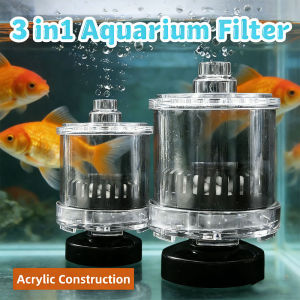 AP AIMAYAPET Mini Aquarium Filter Sponge 3in1 Fish Tank Water Pump Oxygenation Ultra Quiet Suction Penapis Akuarium