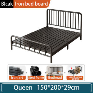 GOLD Metal Bed Frame Without Headboard - Queen/King/Single Iron Bed Katil Besi Bedroom Furniture鐵架床