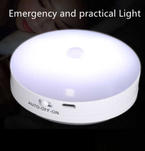 [SG seller]Rechargeable USB LED Motion Sensor Night Light 360 Rotating Cabinet Wall Lamp