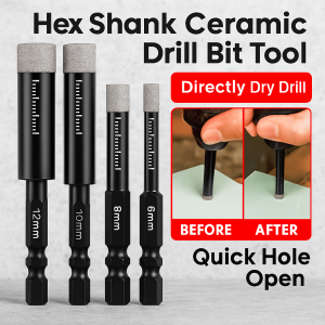 Tile drill set hexagonal handle for all materials