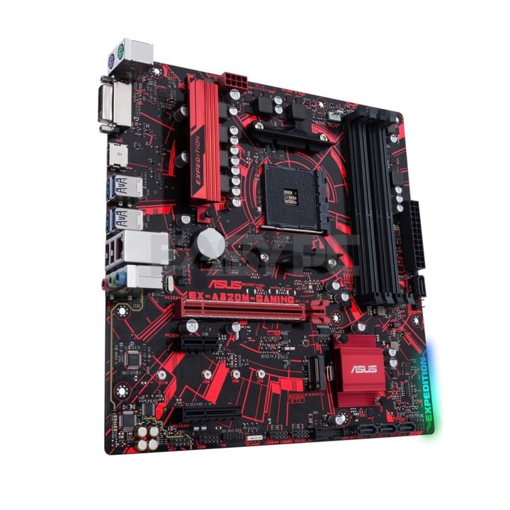 mainboard Asus EX A320M Gaming Motherboard Socket Am4 Ddr4, A320 Chipset Bios Updated for 3rd Gen AMD Ryzen.