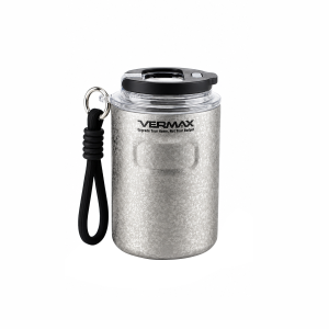 Vermax Coffee Tumbler Double Wall Vacuum Insulated Coffee Mug Leak Proof Portable Steel Liner Portable Carrying Strap