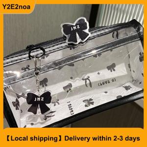 【Local shipping】 Cartoon Translucent Pencil Case Multi-layer Vertical Large-capacity Stationery Storage Bag School Supply Cosmetic Bag