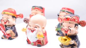 Bộ 5 Tượng Phúc Lộc Thọ Tài Hỷ Mini – Mang Bình An & Tài Lộc Đến Mọi Nhà