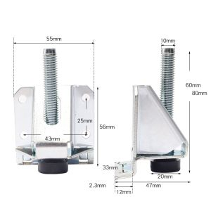 Phụ kiện chân đế tăng chỉnh độ cao bàn làm việc