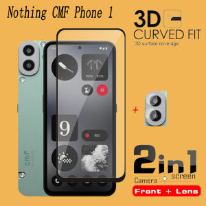 2in1 Tempered Glass Film for Nothing CMF Phone 1 Transparent Flim Clear Back Lens Camera Protective Full Cover