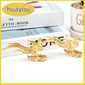 huayou กระถางธูปรูปปั้นฟีนิกซ์สีทองแบบพกพาขนาดเล็กสำหรับตกแต่งบ้าน