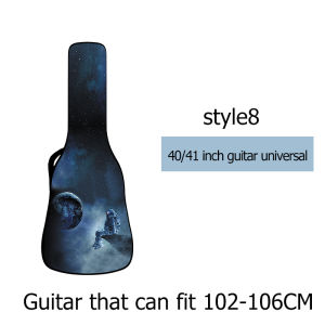40/41 inch acoustic guitar bag waterproof padded guitar bag double shoulder guitar backpack folk guitar bag personalized customization anime pattern acoustic guitar