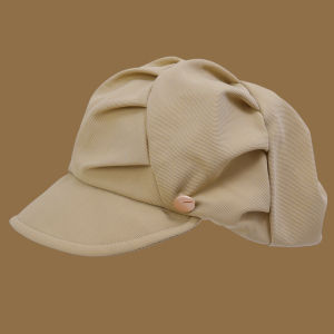 Womens Berets Hat Cloud Shape Pleated Soft Octagonal Hats Y2K Temperament Newsboy Cap Autumn Winter Outdoor Casual Painter Caps